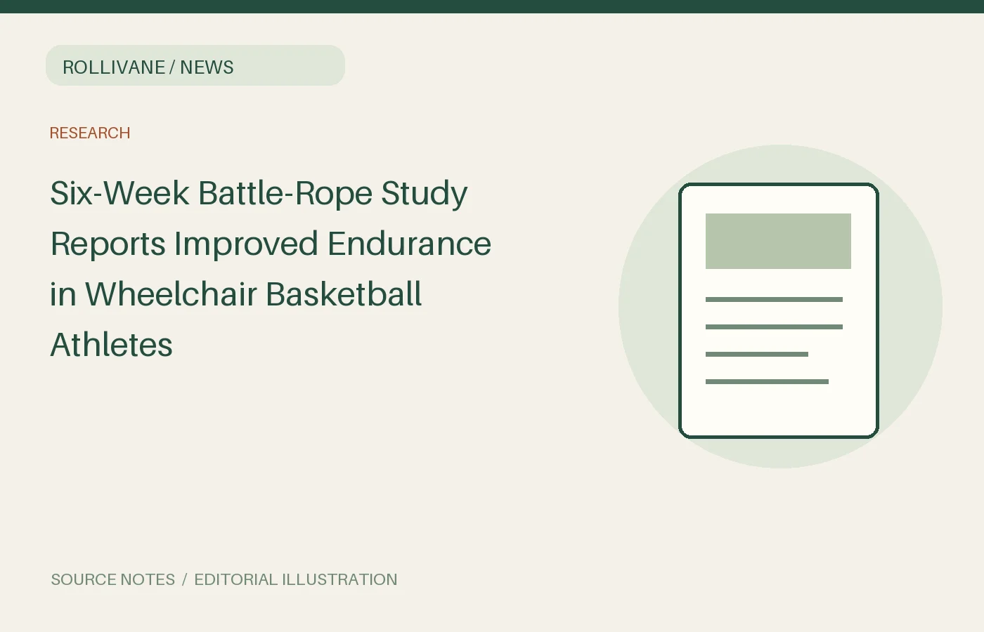 Six-Week Battle-Rope Study Reports Improved Endurance in Wheelchair Basketball Athletes