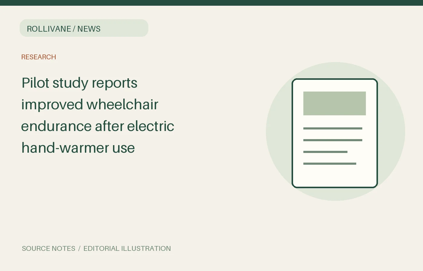 Pilot study reports improved wheelchair endurance after electric hand-warmer use