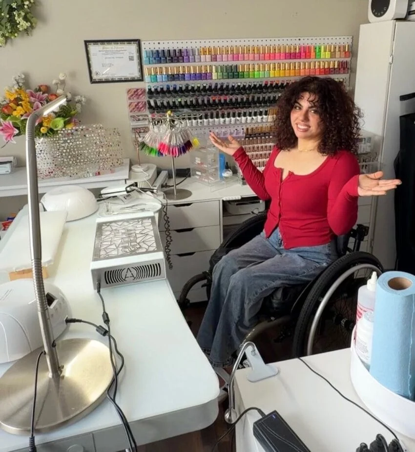 Nelssy Lazcano Turns Nail Art Into a New Career After Spinal Injury