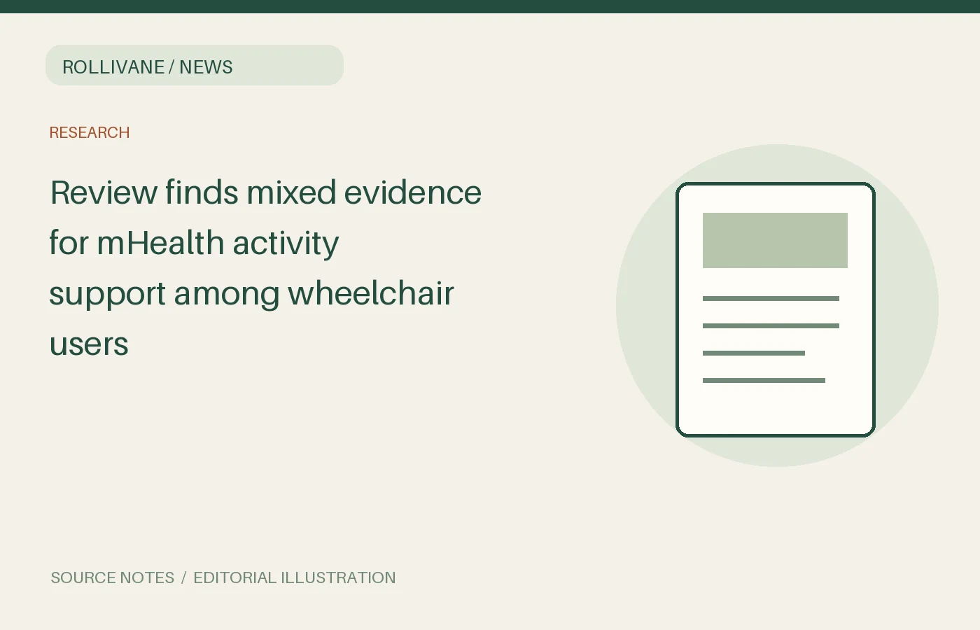 Review finds mixed evidence for mHealth activity support among wheelchair users