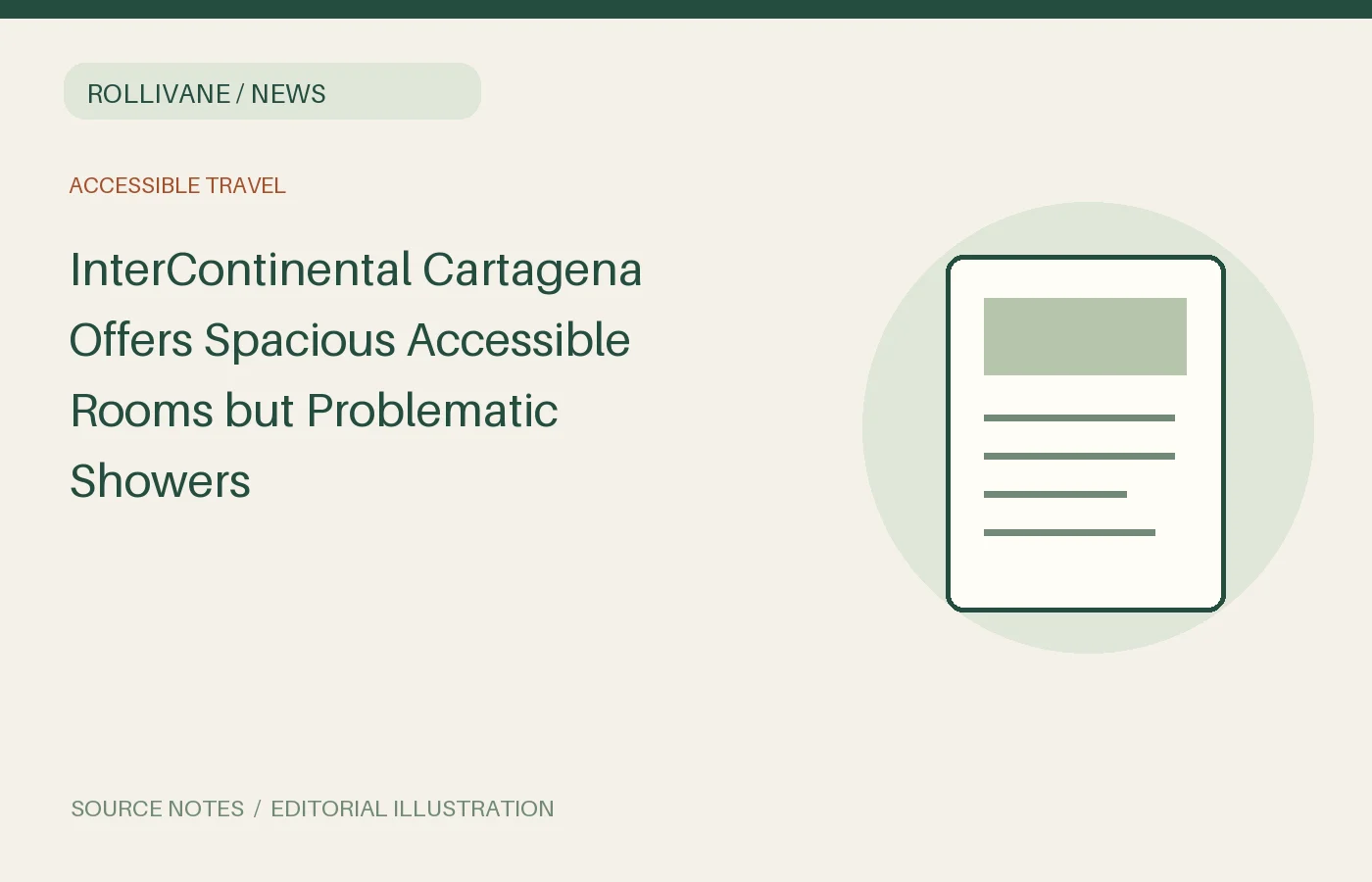 InterContinental Cartagena Offers Spacious Accessible Rooms but Problematic Showers