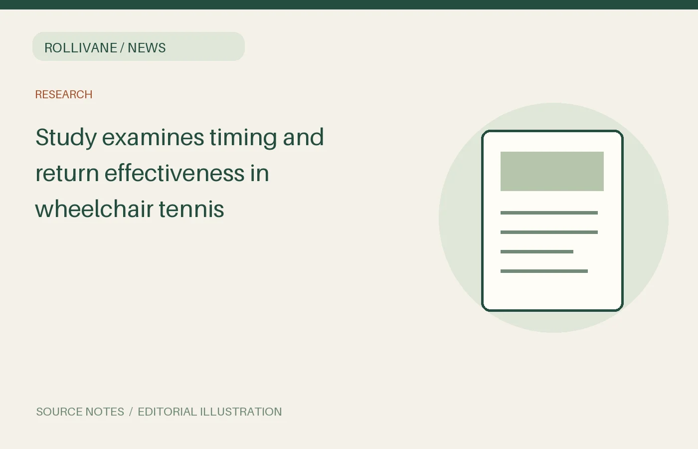 Study examines timing and return effectiveness in wheelchair tennis