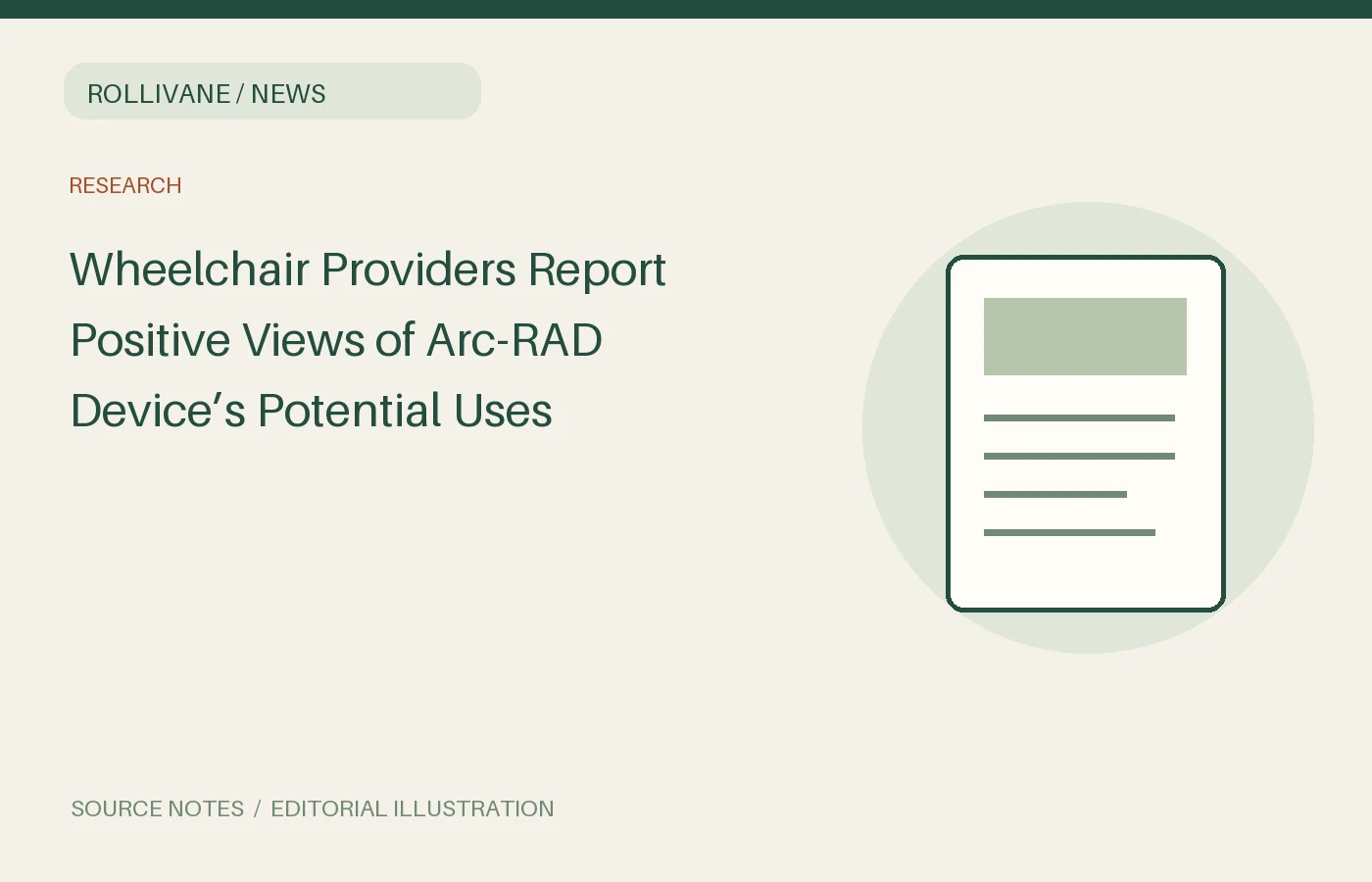 Wheelchair Providers Report Positive Views of Arc-RAD Device’s Potential Uses