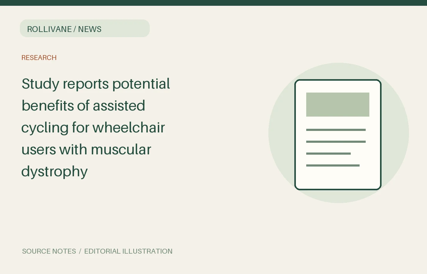 Study reports potential benefits of assisted cycling for wheelchair users with muscular dystrophy