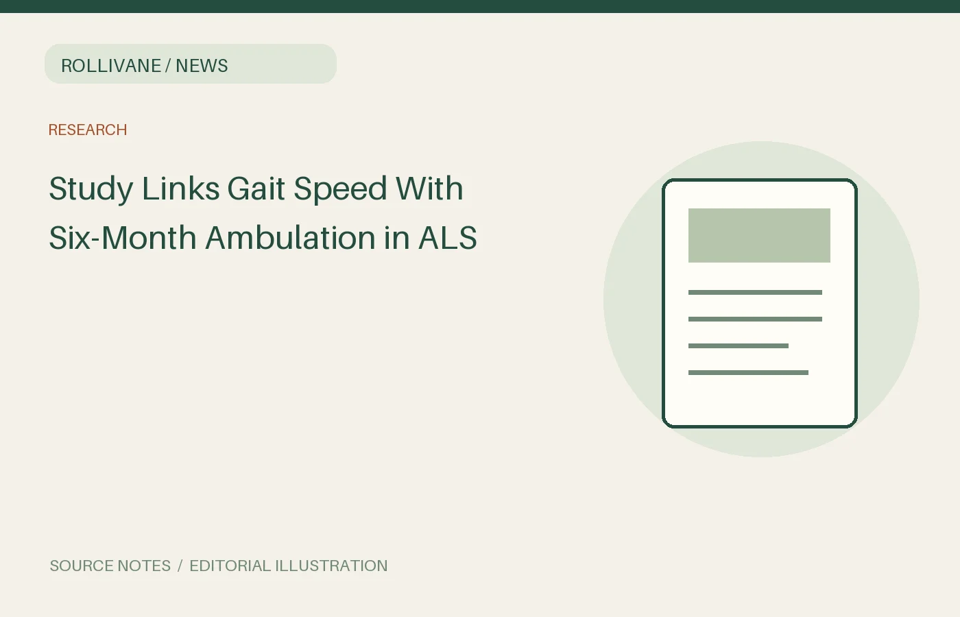Study Links Gait Speed With Six-Month Ambulation in ALS