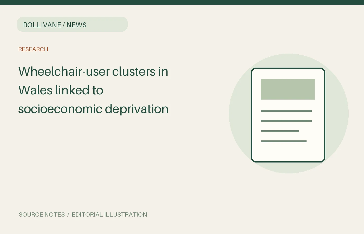 Wheelchair-user clusters in Wales linked to socioeconomic deprivation