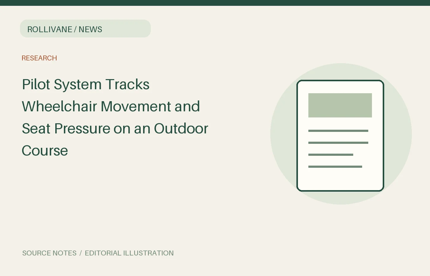 Pilot System Tracks Wheelchair Movement and Seat Pressure on an Outdoor Course