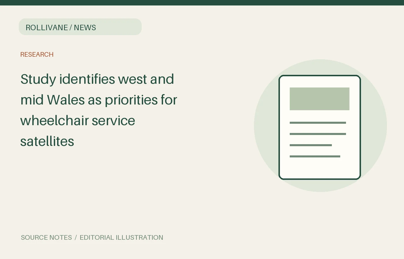Study identifies west and mid Wales as priorities for wheelchair service satellites