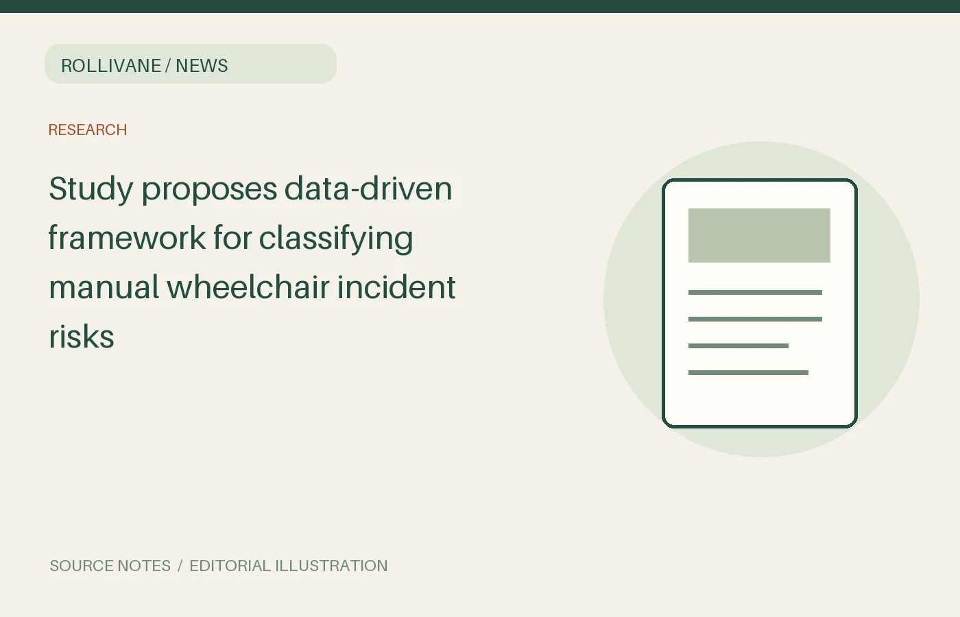 Study proposes data-driven framework for classifying manual wheelchair incident risks