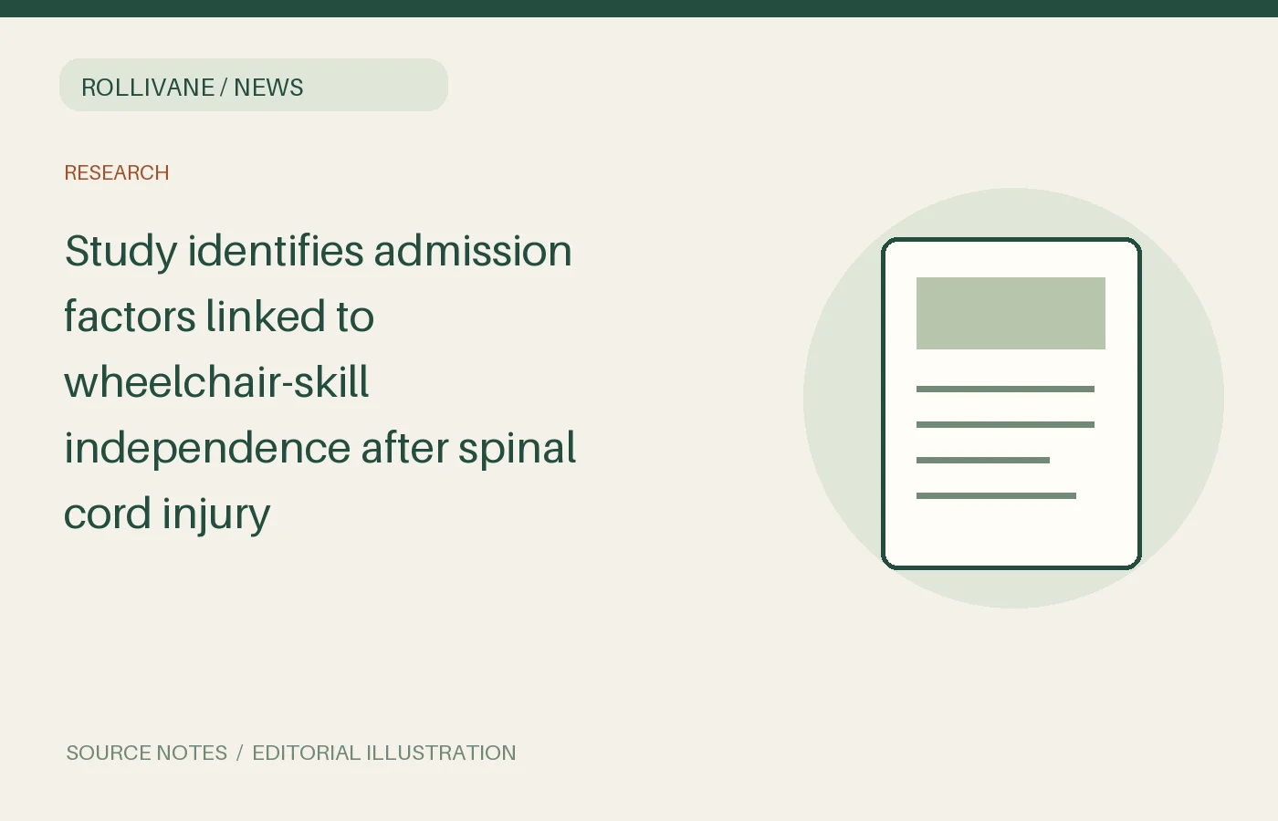 Study identifies admission factors linked to wheelchair-skill independence after spinal cord injury