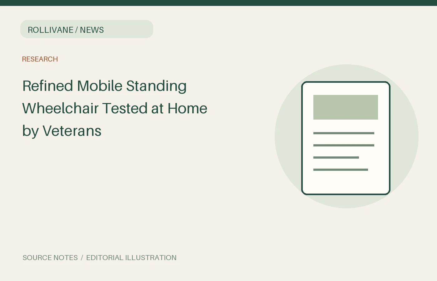 Refined Mobile Standing Wheelchair Tested at Home by Veterans