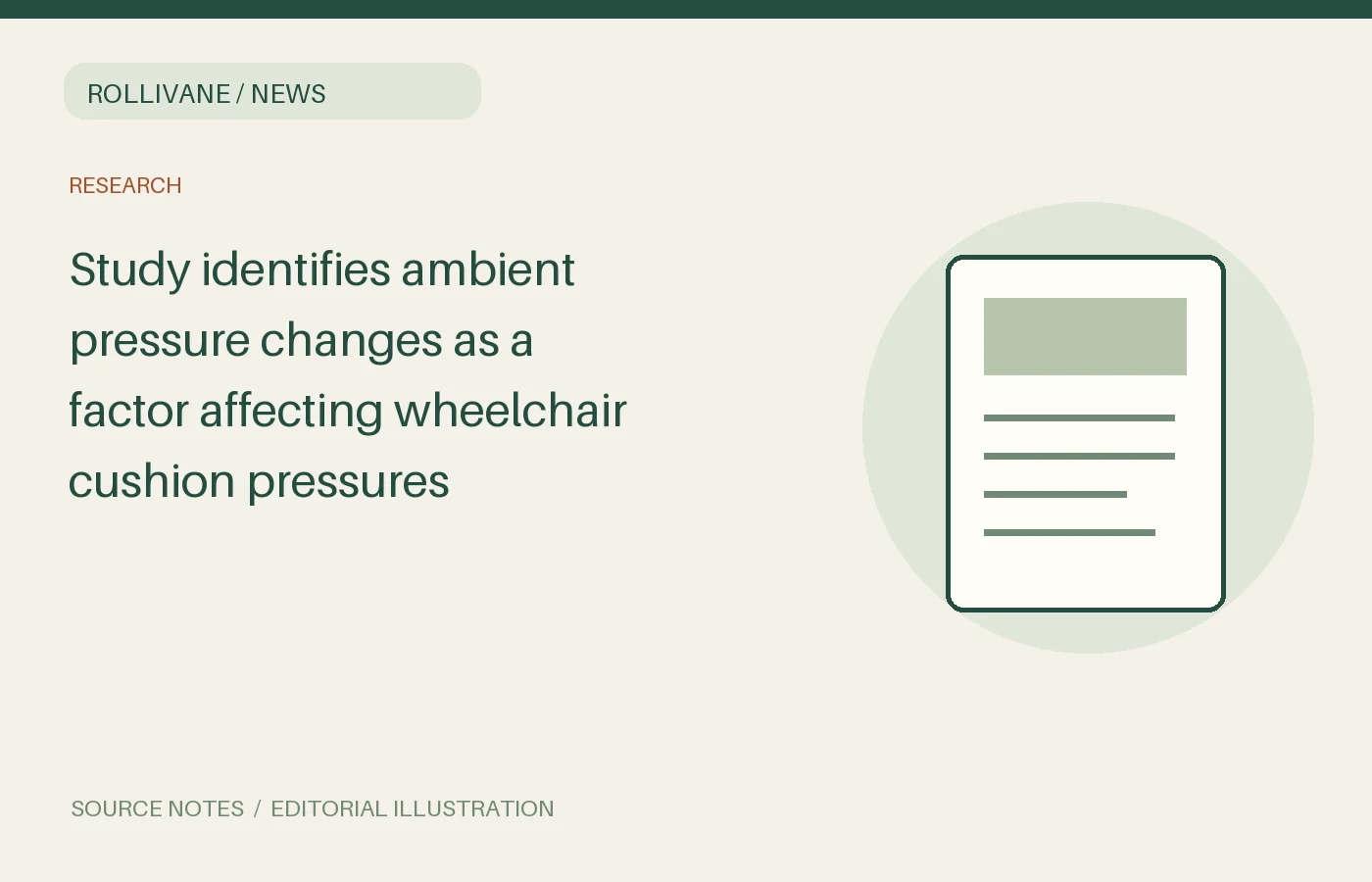 Study identifies ambient pressure changes as a factor affecting wheelchair cushion pressures