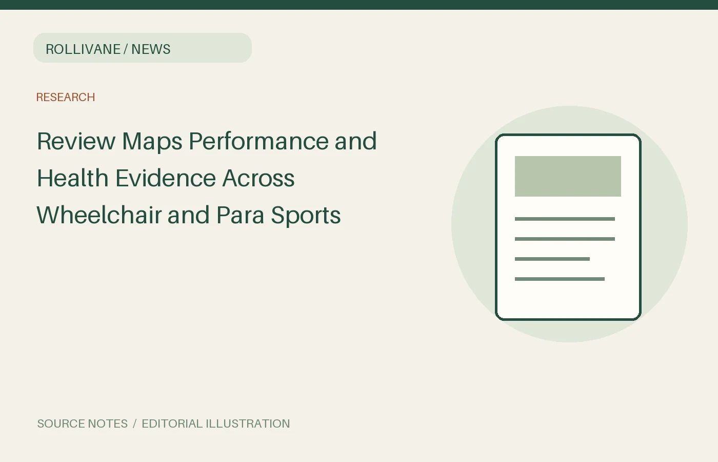 Review Maps Performance and Health Evidence Across Wheelchair and Para Sports
