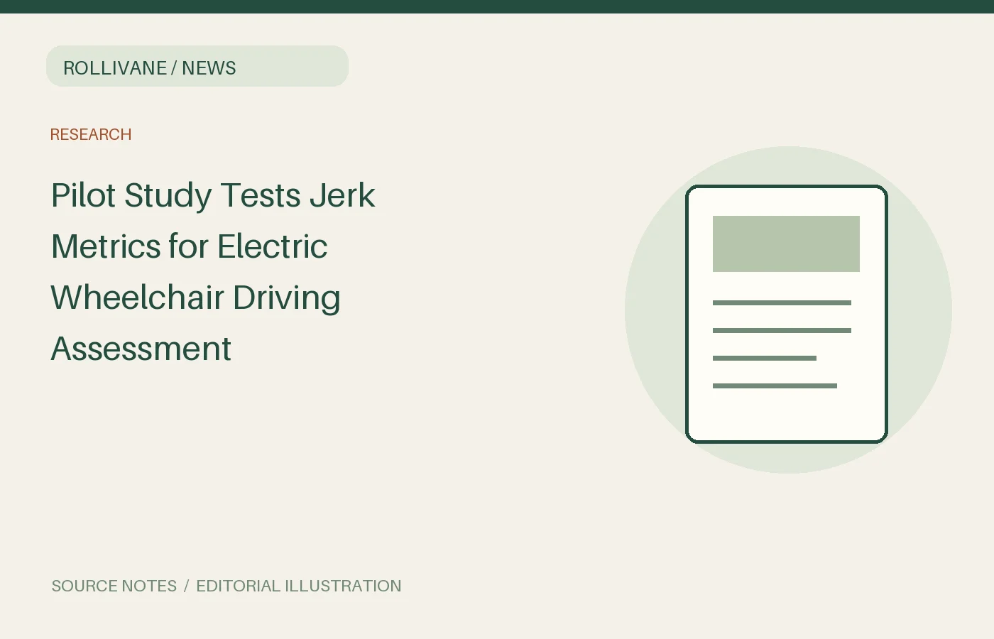 Pilot Study Tests Jerk Metrics for Electric Wheelchair Driving Assessment