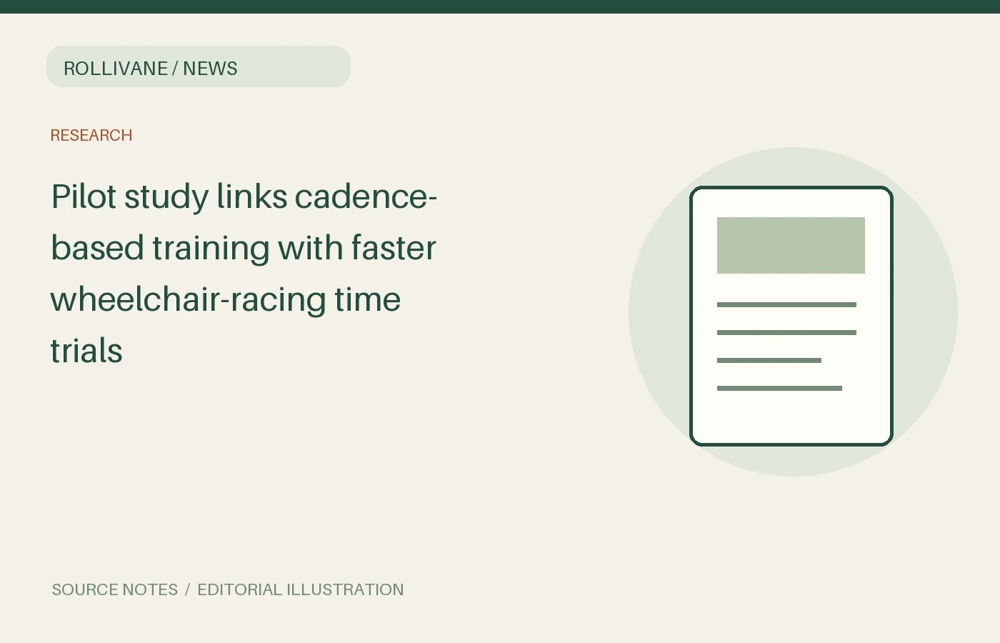 Pilot study links cadence-based training with faster wheelchair-racing time trials