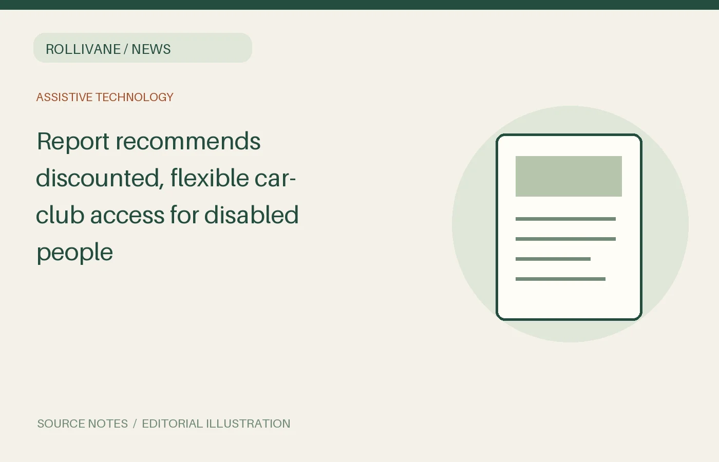 Report recommends discounted, flexible car-club access for disabled people