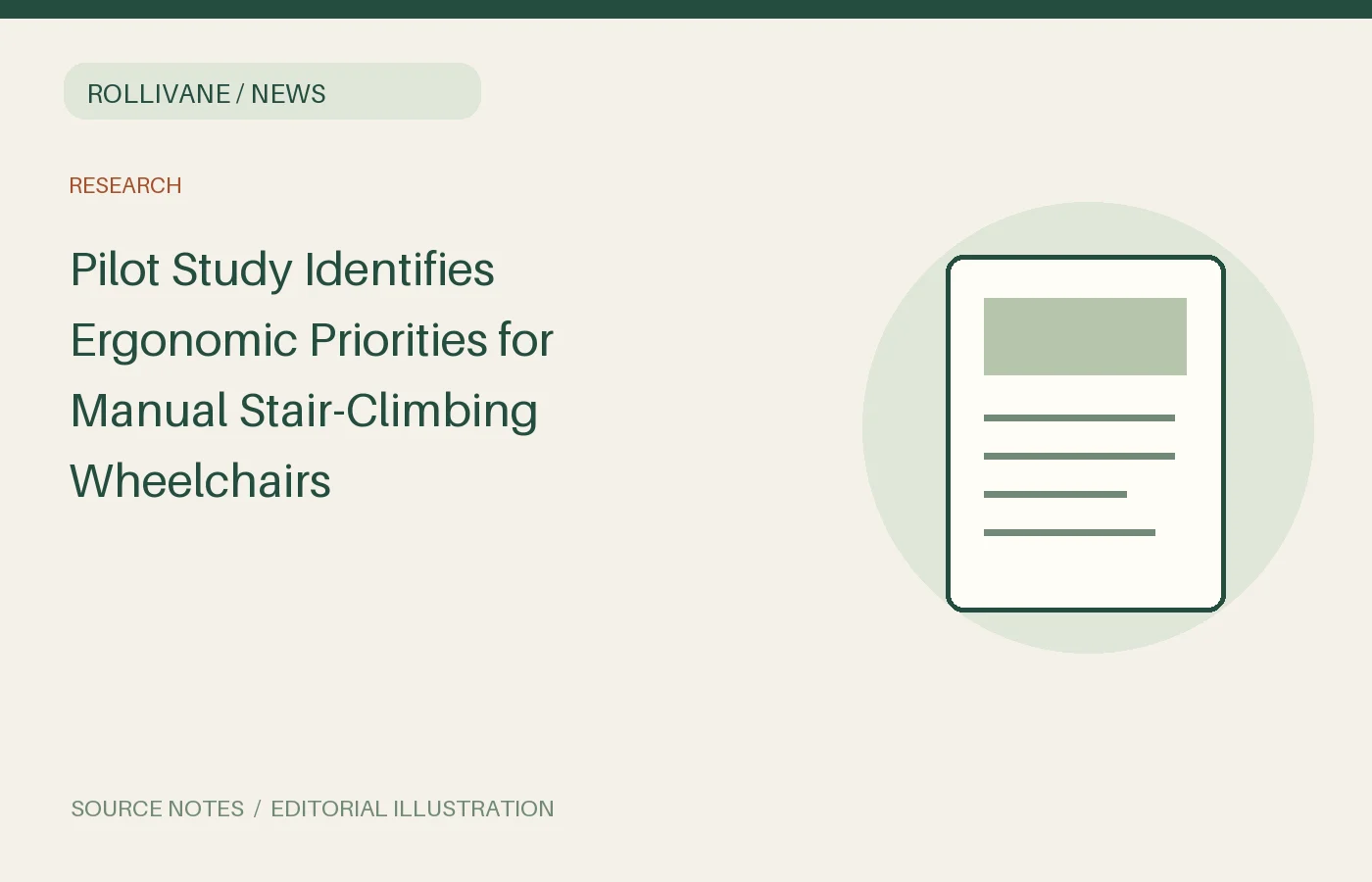 Pilot Study Identifies Ergonomic Priorities for Manual Stair-Climbing Wheelchairs
