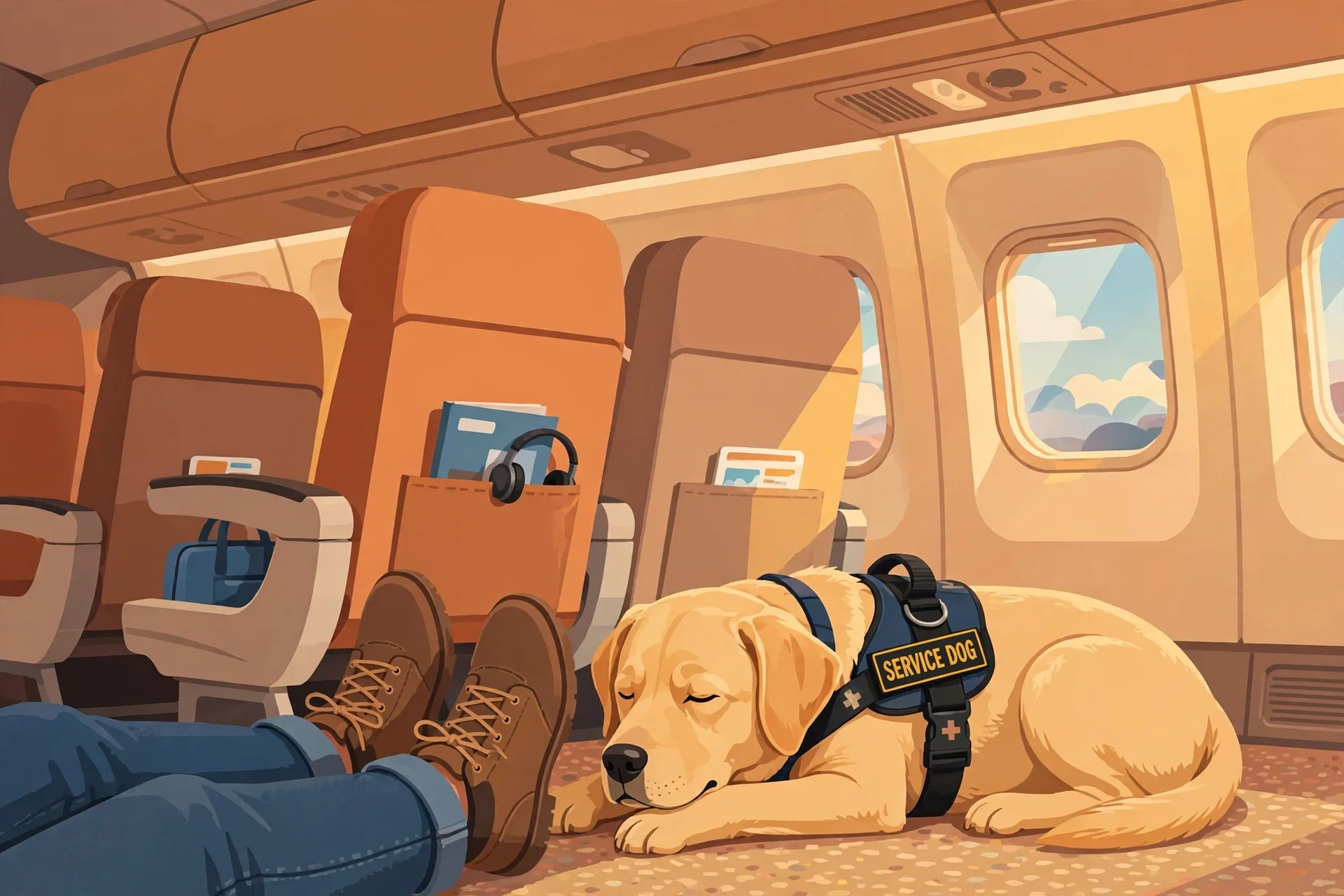 Flying with a Trained Service Dog: Forms, Rules and What to Expect